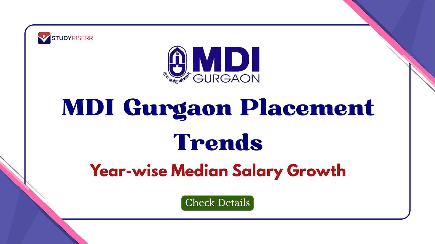 MDI Gurgaon Median Salary Growth in Recent Years